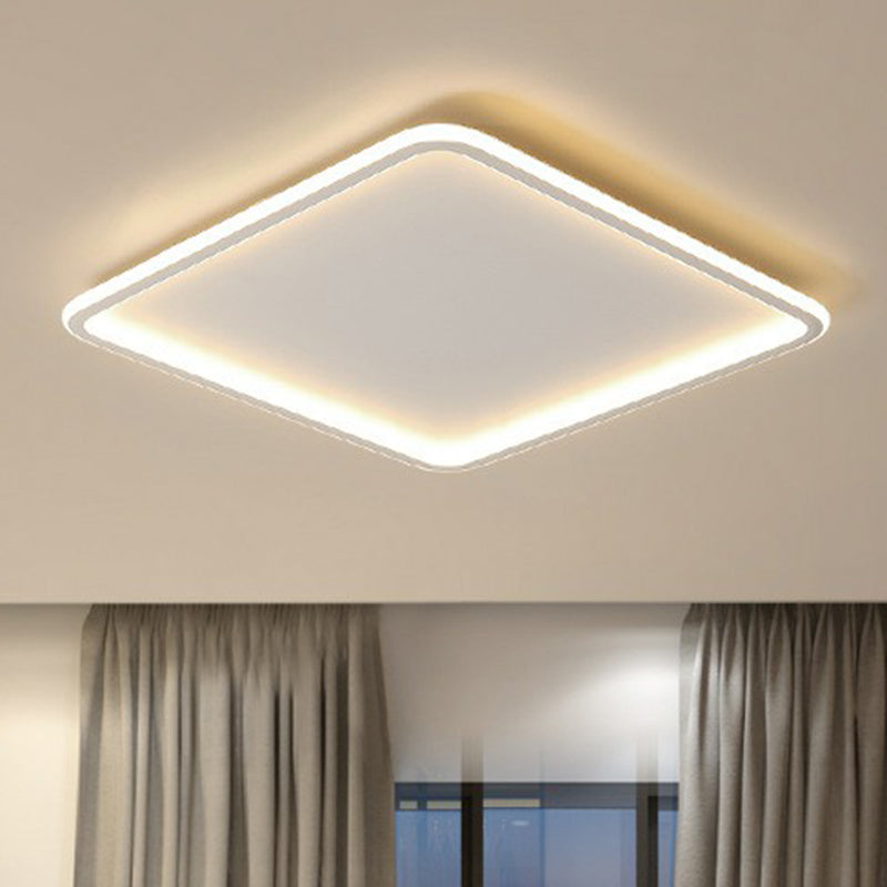 Extra dunne slaapkamer LED-inbouw aluminium moderne inbouwplafondlamp in wit