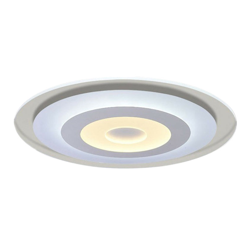 Extra-Thin Round LED Flush Mount Light Simplicity Acrylic White Flush Mount Ceiling Light