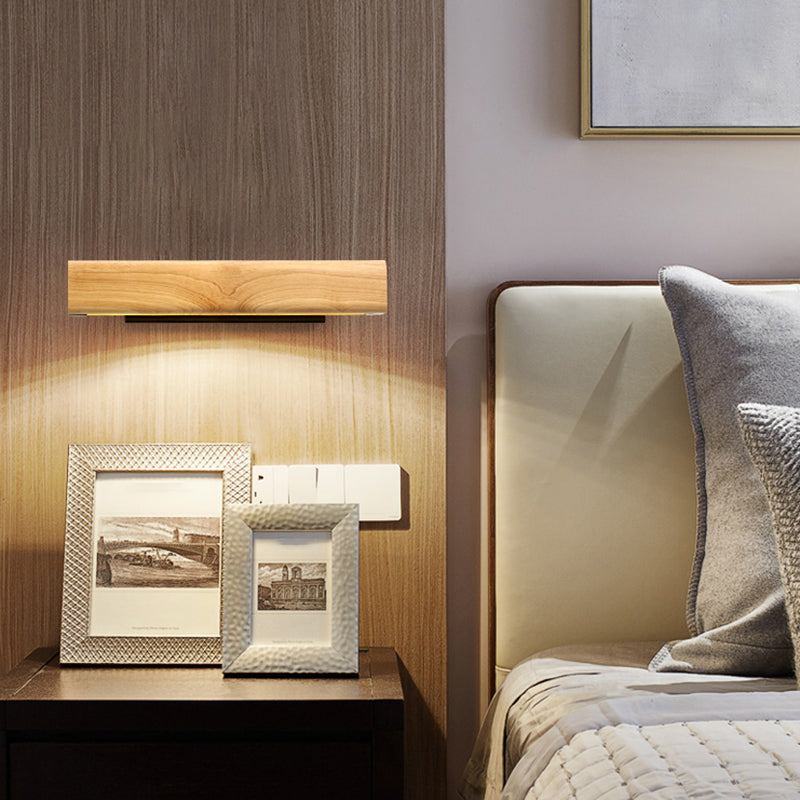 Rechthoekige badkamer LED SCONCE LICHTING WOOD Moderne ijdelheid Lichtlijn voor badkamer