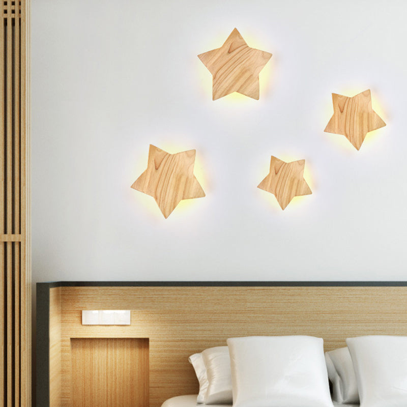 Ideas de iluminación de pared LED en forma de estrella Sala de estar contemporánea Sala de estar Luz de Luz de Luz