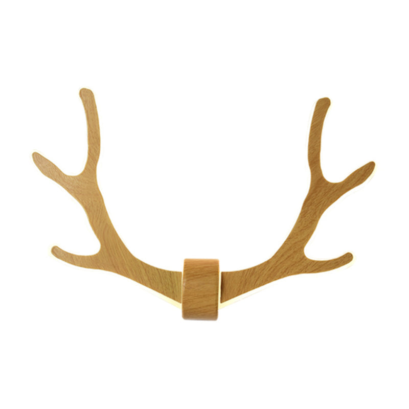 Wooden Antler Wall Sconce Lamp Nordic Style LED Wall Lighting Fixture for Corridor