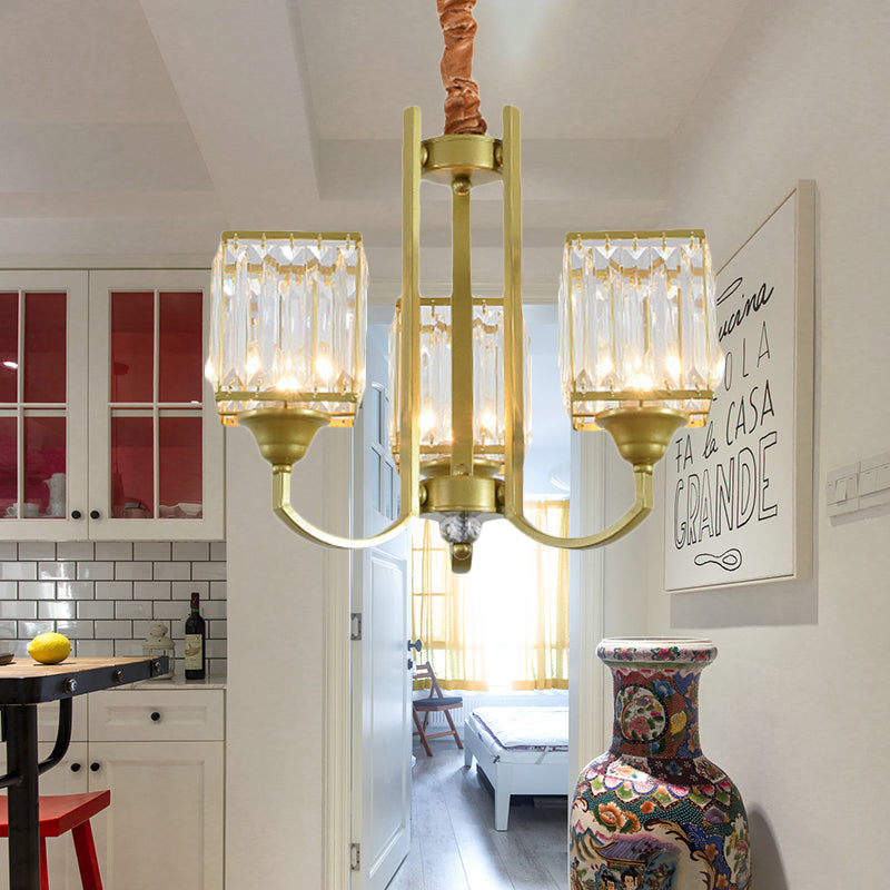 Sputnik Candelier Luz colgante Crystal minimalista 3/6/8 Luces Gold Hanging Light Sala de estar