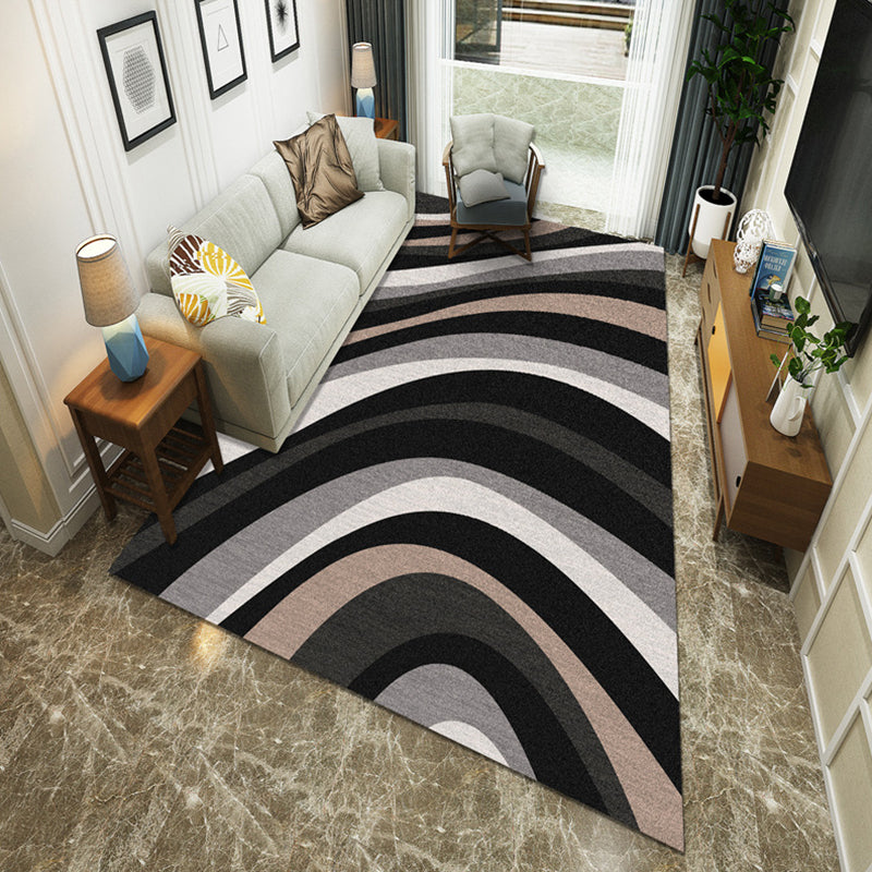 Eenvoudige meerkleurige abstracte tapijt synthetiek Modern gebied tapijt Non-slip achteruitgang voor huisdiervriendelijk tapijt voor woonkamer