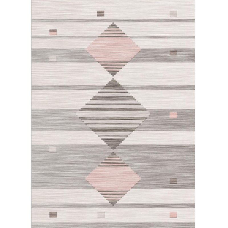 Western Geo Printed Rug Multicolor Synthetics Indoor Rug Machine Washable Anti-Slip Backing Carpet for Room