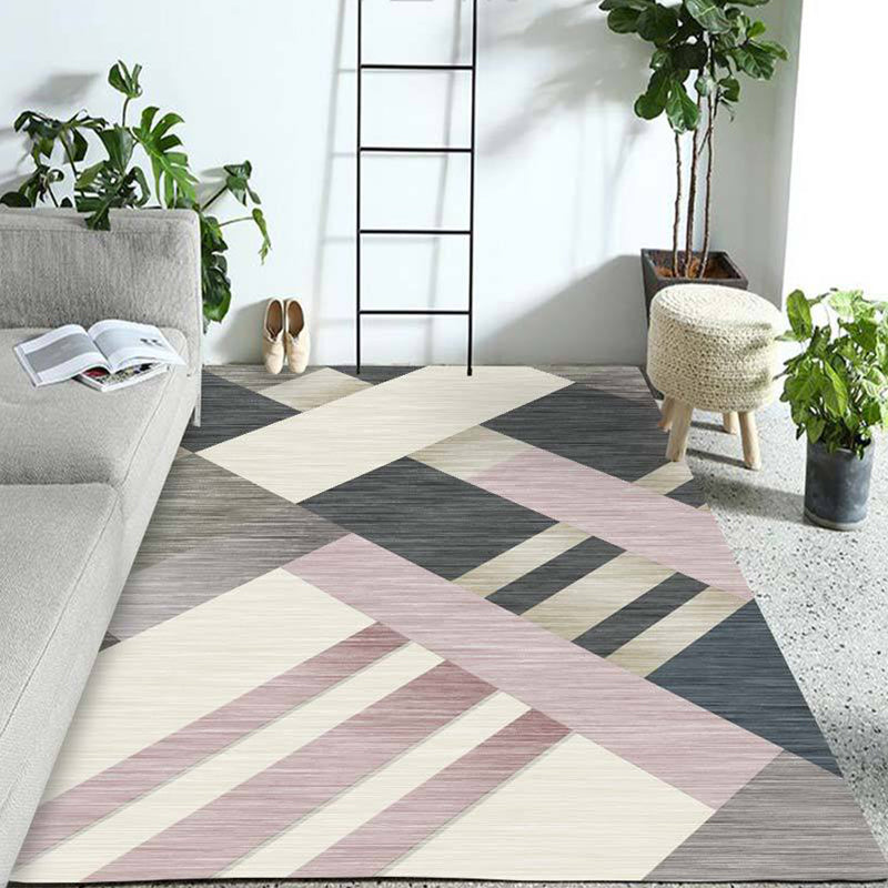 Western Geo Printed Rug Multicolor Synthetics Indoor Rug Machine Washable Anti-Slip Backing Carpet for Room