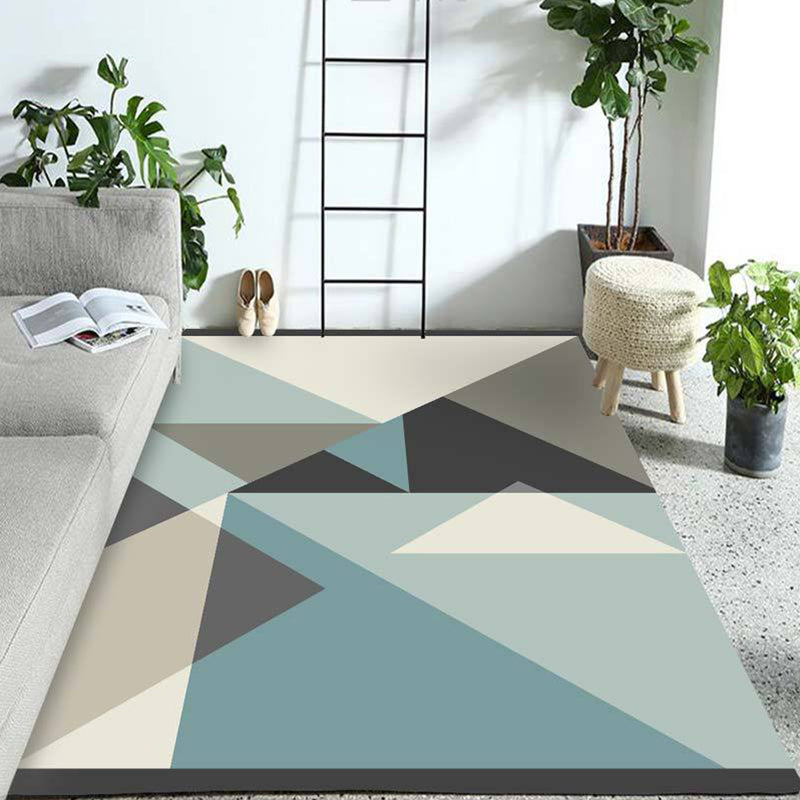 Western Geo Printed Rug Multicolor Synthetics Indoor Rug Machine Washable Anti-Slip Backing Carpet for Room
