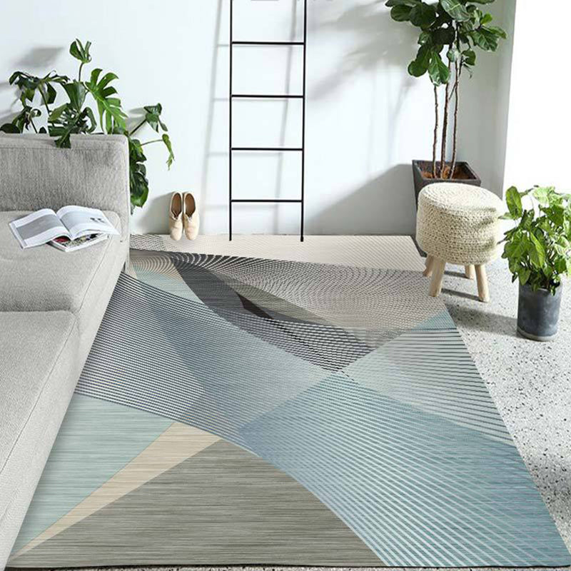 Western Geo Printed Rug Multicolor Synthetics Indoor Rug Machine Washable Anti-Slip Backing Carpet for Room