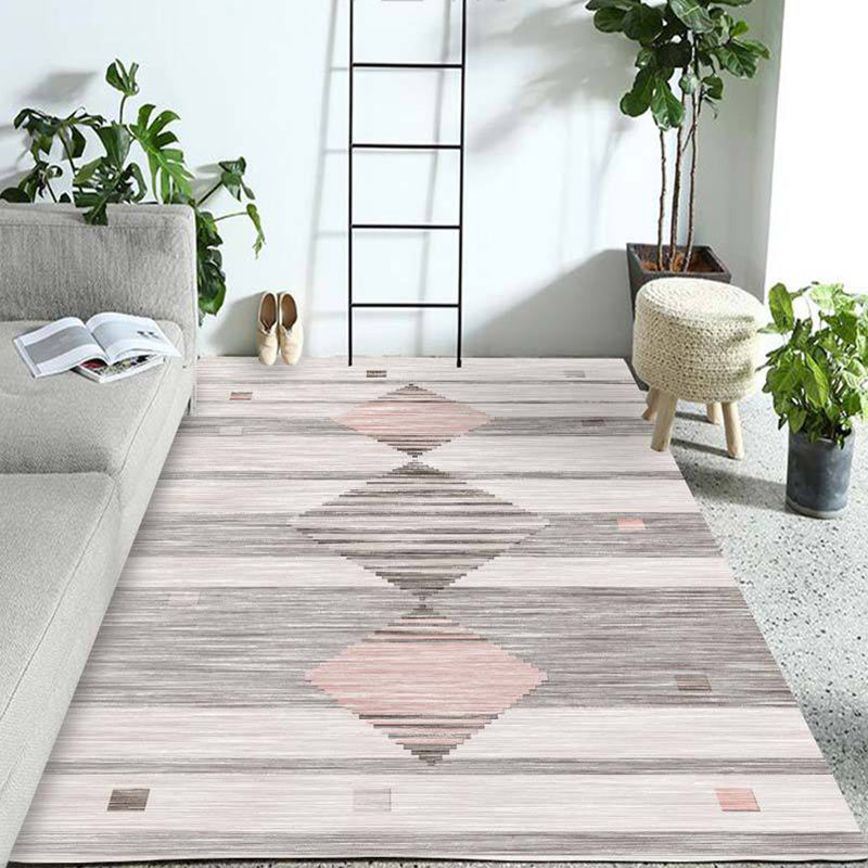 Western Geo Printed Rug Multicolor Synthetics Indoor Rug Machine Washable Anti-Slip Backing Carpet for Room