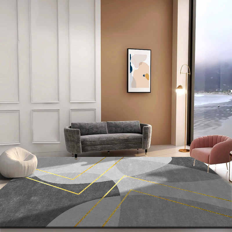 Alfombra simple de algodón de algodón de alfombra múltiple alfombra de área impresa geo