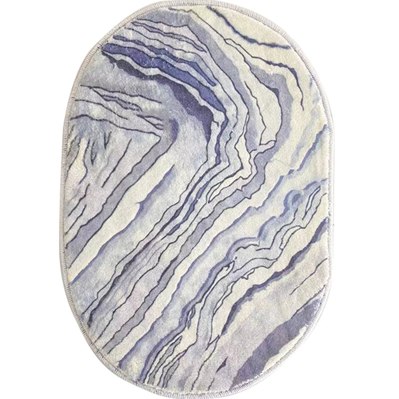 Contemporary Abstract Print Rug Multi-Colored Acrylic Area Rug Pet Friendly Easy Care Washable Carpet for Bedroom