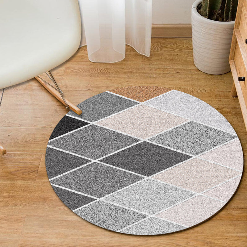 Modern Home Decor Rug Multi-Color Geometric Area Carpet Polypropylene Easy Care Machine Washable Rug