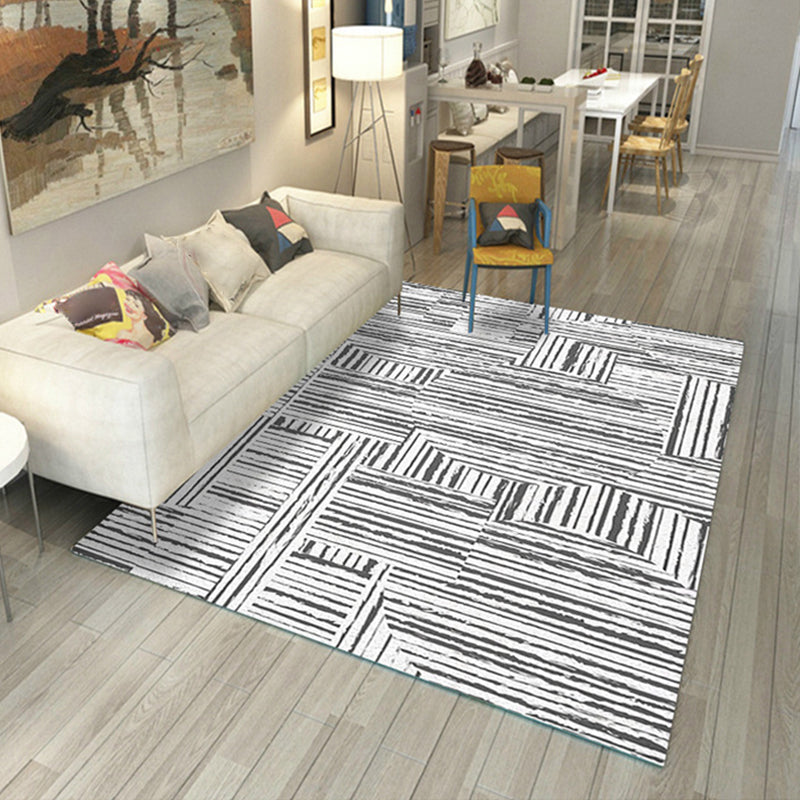 Neuartiger Heimdekor-Teppich, mehrfarbiger geometrischer Teppich, Polyster, pflegeleicht, maschinenwaschbarer Innenteppich