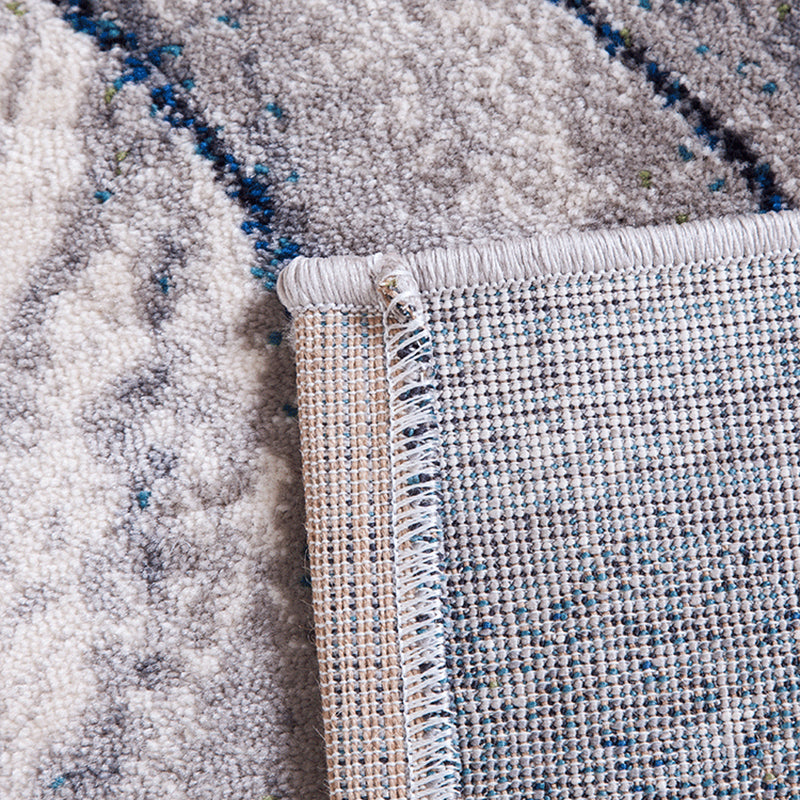 Multi-Color Oriental Print Rug Polyster Simple Area Carpet Pet Friendly Stain-Resistant Rug for Parlor