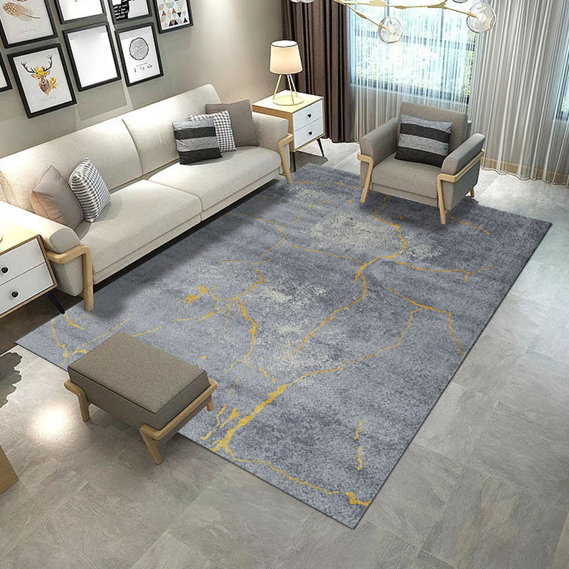 Luxury Living Room Rug Multi Color Geometric Area Rug Polypropylene Easy Care Machine Washable Carpet