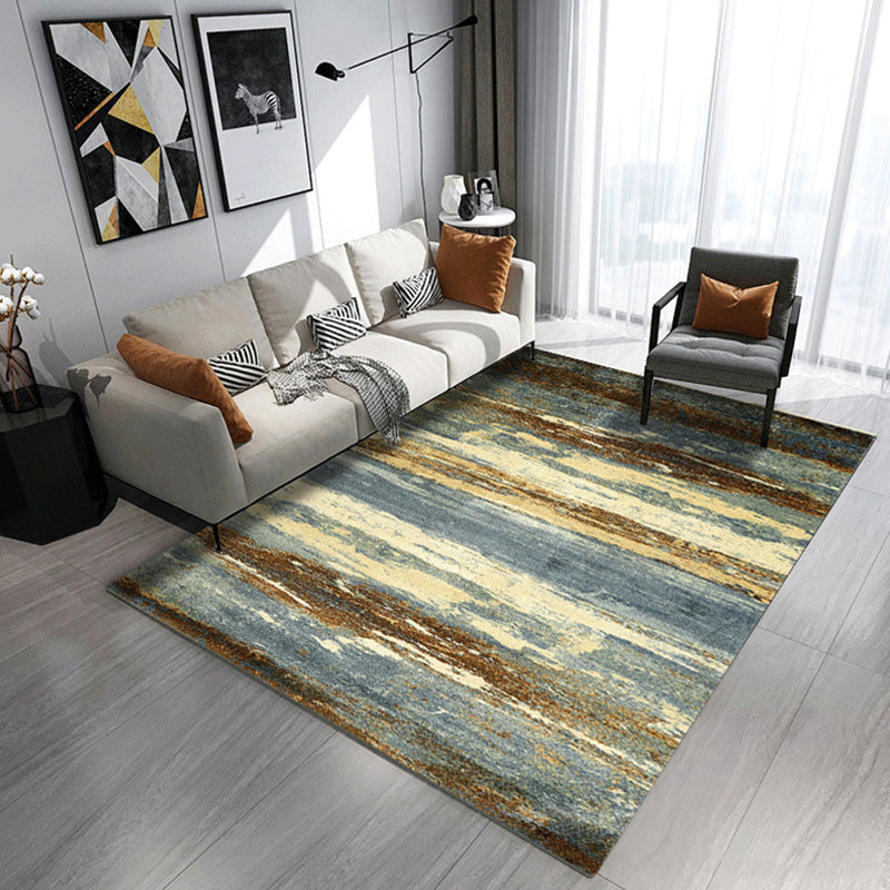 Unique Geometric Rug Multi-Color Modern Area Carpet Polypropylene Non-Slip Backing Easy Care Rug for Parlor
