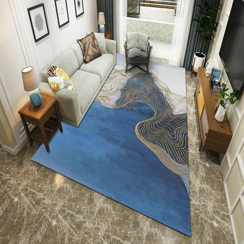 Minimalistische kamer Tapijt Multi -gekleurde oosterse afdrukruimte Tapijt Polyster Easy verzorgt Machine Wasbaar binnen Tapijt