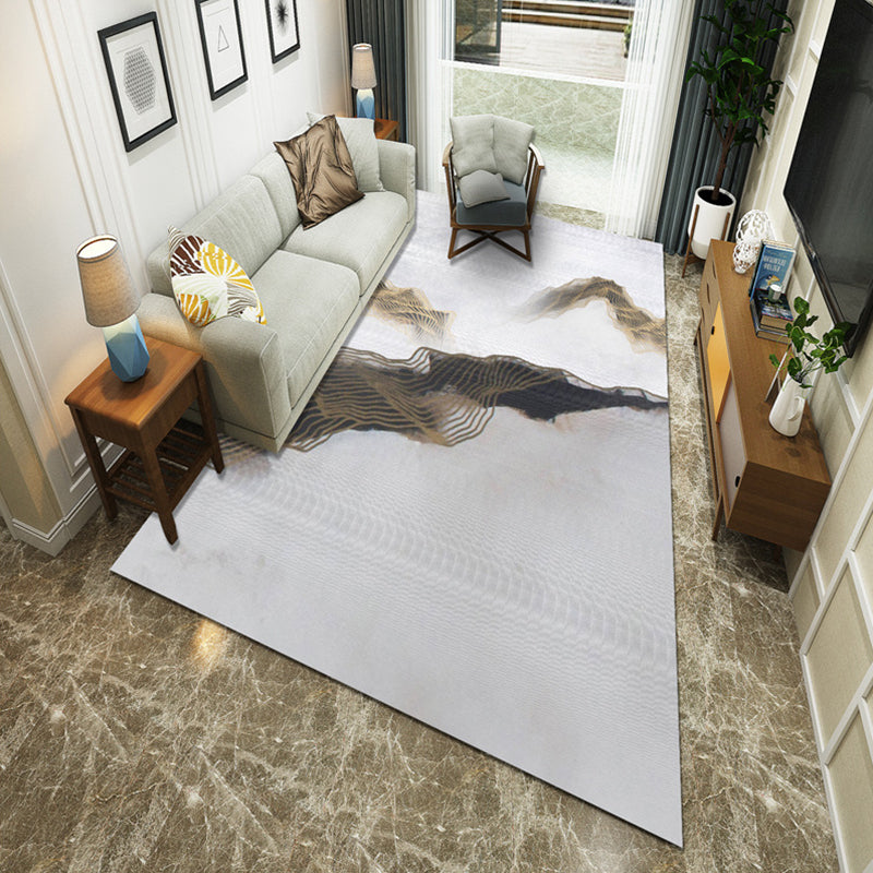 Minimalistische kamer Tapijt Multi -gekleurde oosterse afdrukruimte Tapijt Polyster Easy verzorgt Machine Wasbaar binnen Tapijt