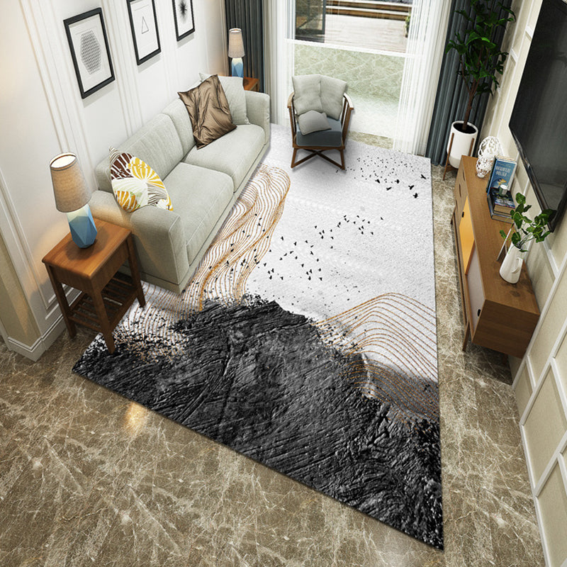 Minimalistische kamer Tapijt Multi -gekleurde oosterse afdrukruimte Tapijt Polyster Easy verzorgt Machine Wasbaar binnen Tapijt