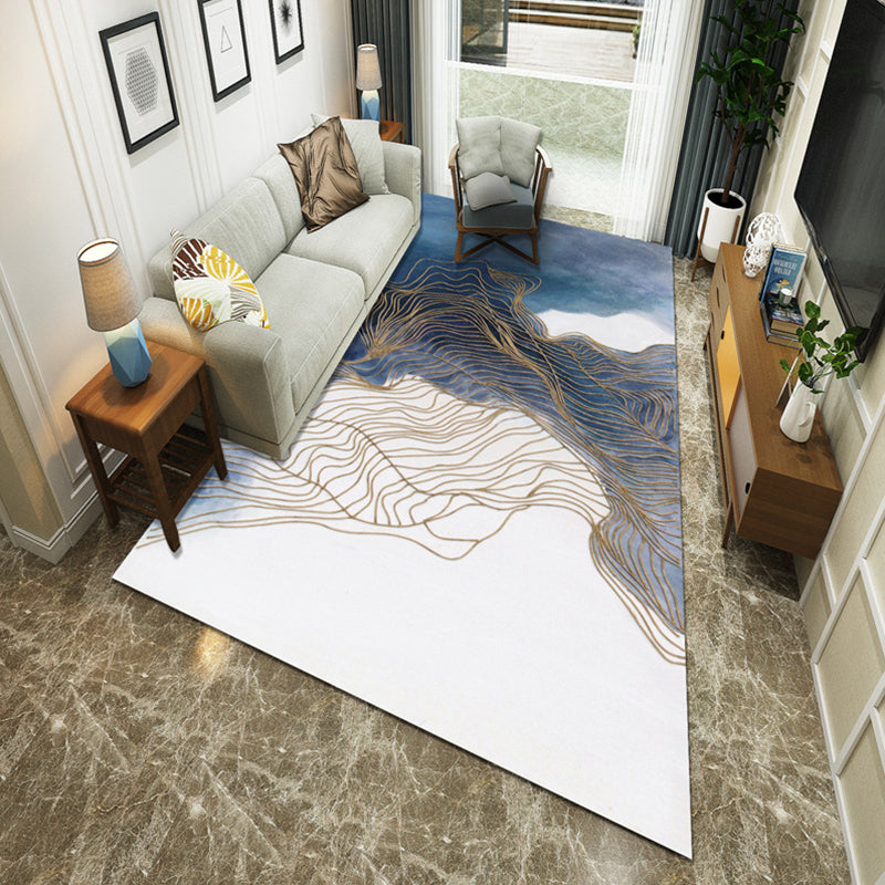 Minimalistische kamer Tapijt Multi -gekleurde oosterse afdrukruimte Tapijt Polyster Easy verzorgt Machine Wasbaar binnen Tapijt