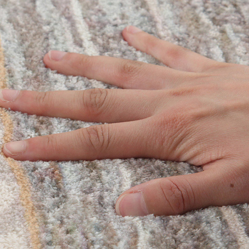 Scandinavian Living Room Rug Multicolor Geometric Pattern Indoor Rug Synthetics Easy Care Machine Washable Carpet