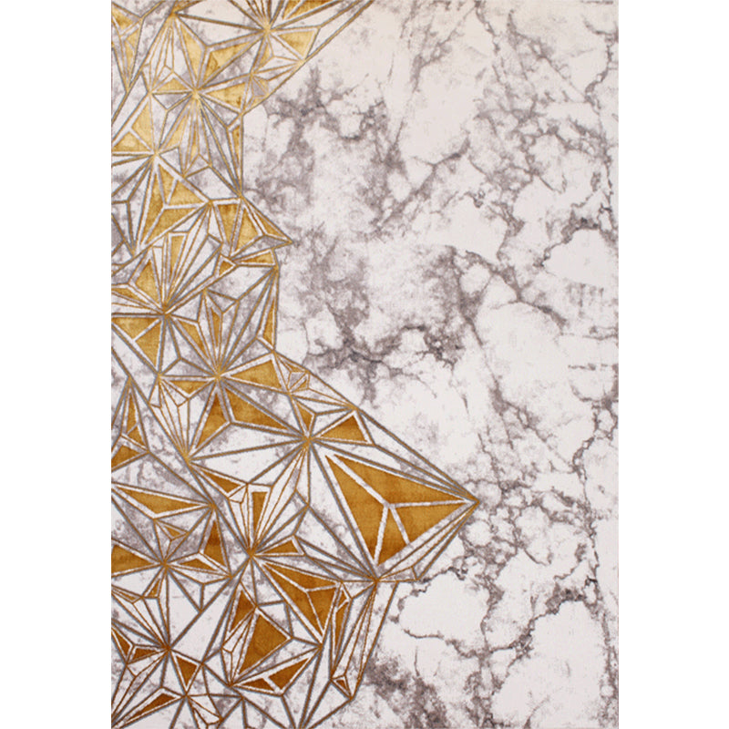 Multicolor Abstract Pattern Rug Rayon Chinese Area Rug Pet Friendly Easy Care Washable Carpet for Room