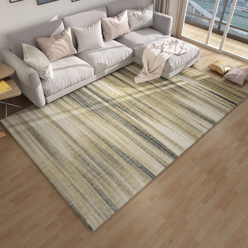 Nordic Living Room Rug Multicolor Abstract Print Area Carpet Polyster Easy Care Machine Washable Indoor Rug