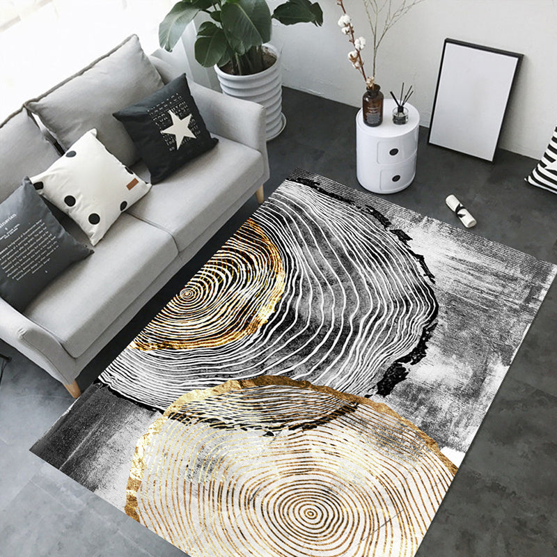 Creative Home Decoration Rug Multi Color Geometric Print Area Rug Polypropylene Anti-Slip Easy Care Carpet