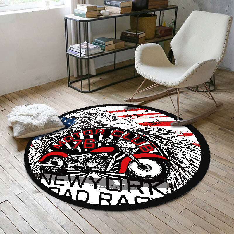Modern Cartoon Print Rug Multi-Color Polyster Area Rug Anti-Slip Backing Machine Washable Carpet for Kids Room