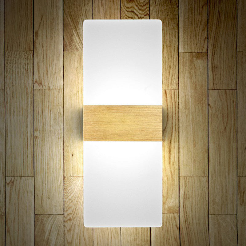 Acrylic Geometric Wall Sconce Lamp Modern Style LED Wall Lighting Fixture for Bedside