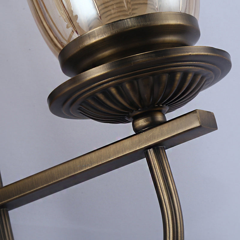 Lampe murale en verre transparent à 1/2 lumière