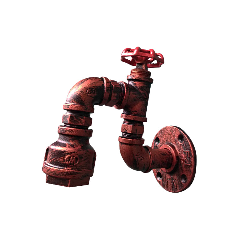 Puls Eisenwandbeleuchtung antikes 1-Licht-Restaurant Wandhalterung Licht mit Dekorationsventil