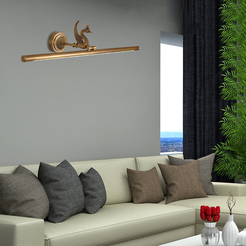 Lampada da parete lineare tradizionale LED in metallo 14 "/18"/23 "LUCIMENTO BRASSIONE/BLACO BASSA VASITY LIGHTING