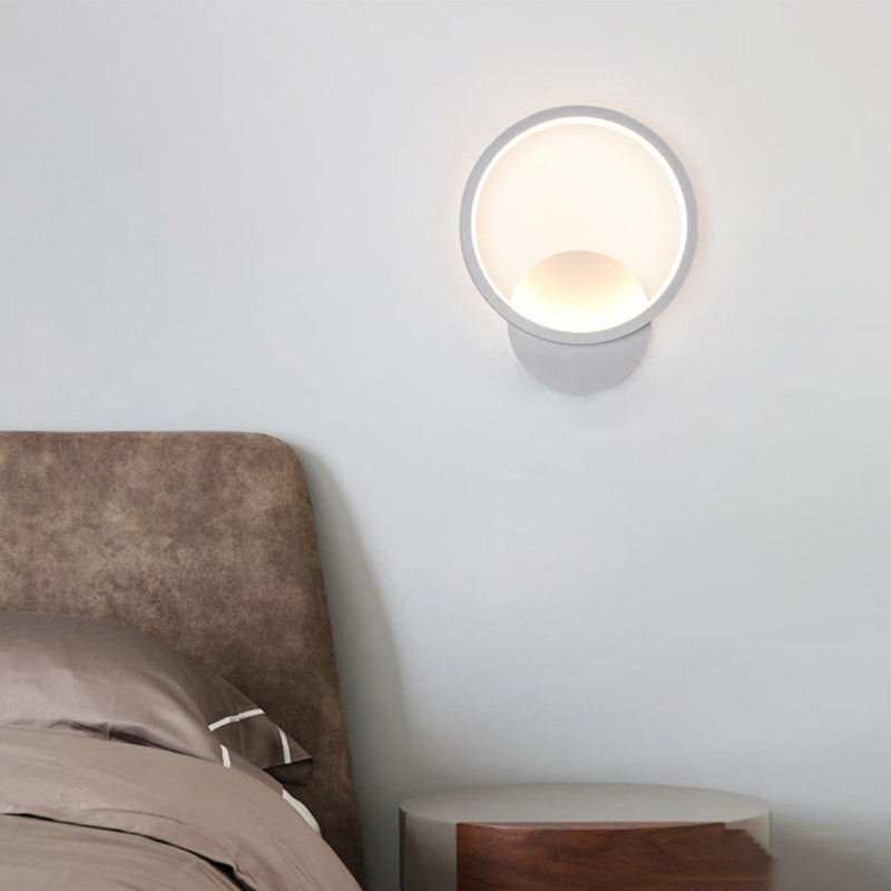 Lámpara de luz de pared geométrica lámpara de pared de aluminio de aluminio LEAM montada en la pared