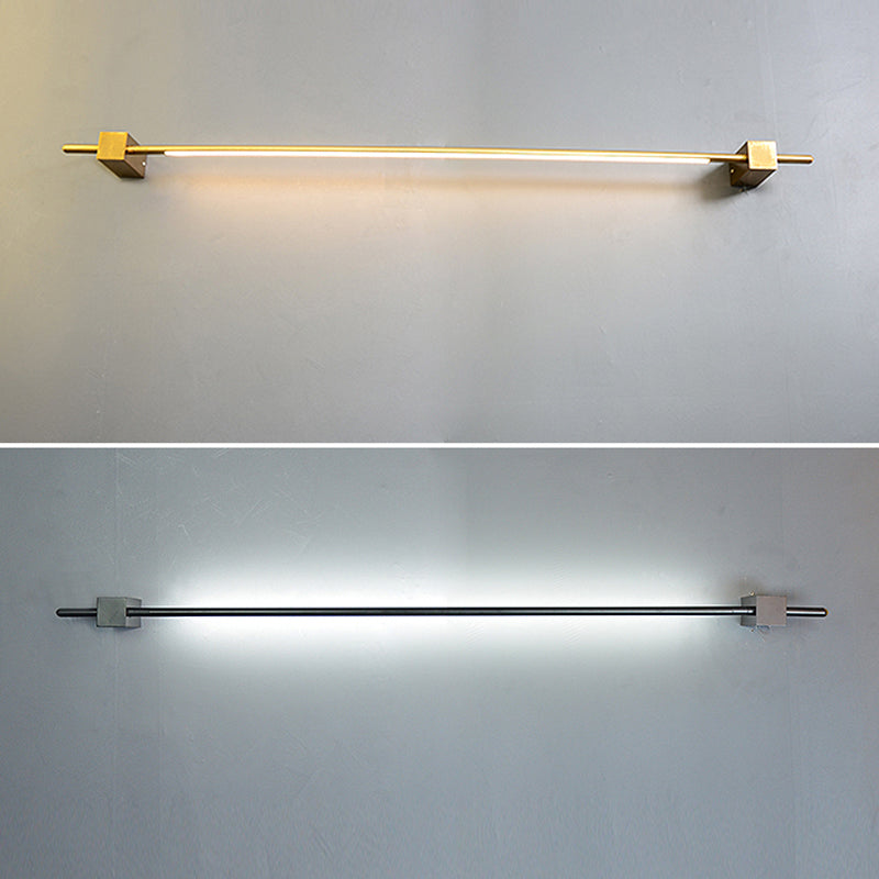 Minimalistische stabförmige Wand montierte lichtmetallische LED -Wandbeleuchtung für Wohnzimmer
