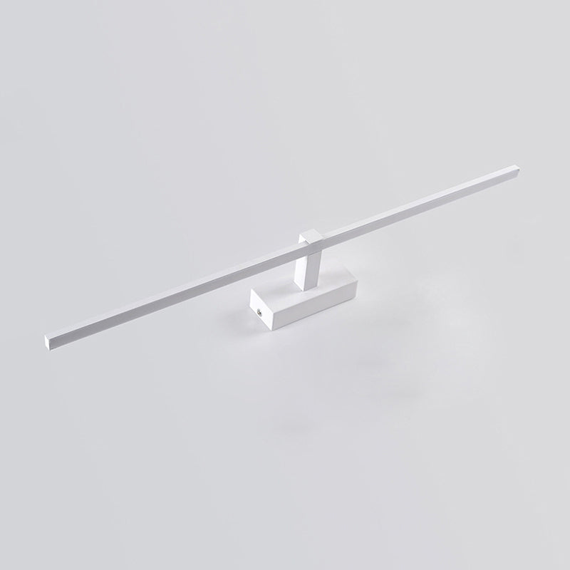 Linear Shaped Bathroom Wall Sconce Light Metallic Minimalist LED Vanity Lighting Ideas