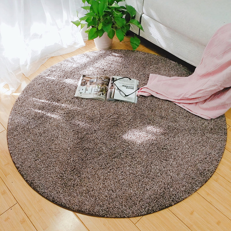 Simple Living Room Rug Multicolored Solid Color Area Carpet Machine Washable Non-Slip Easy Care Rug