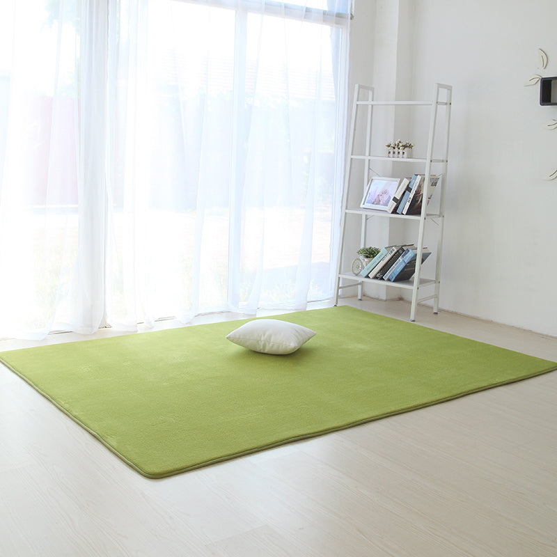 Tapis de couleur unie décontractée Synthétique multicolore Tapis de synthétique Multige