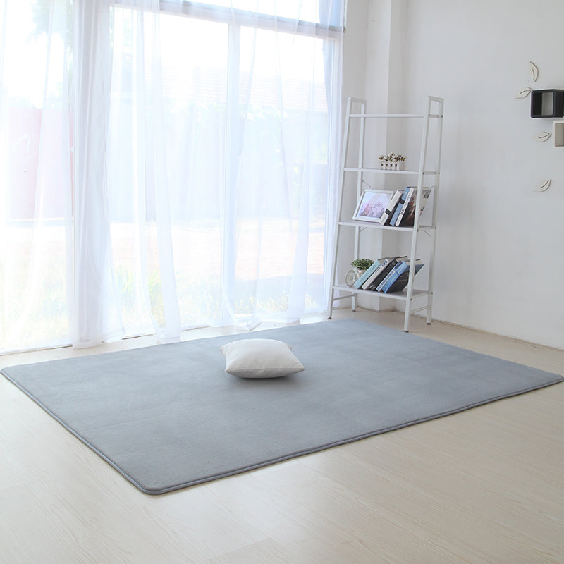 Tapis de couleur unie décontractée Synthétique multicolore Tapis de synthétique Multige