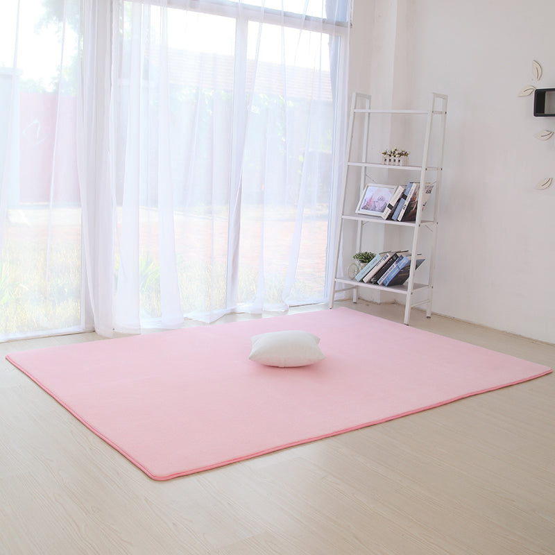Tapis de couleur unie décontractée Synthétique multicolore Tapis de synthétique Multige