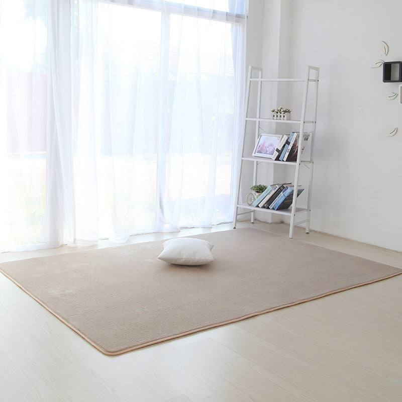 Tapis de couleur unie décontractée Synthétique multicolore Tapis de synthétique Multige
