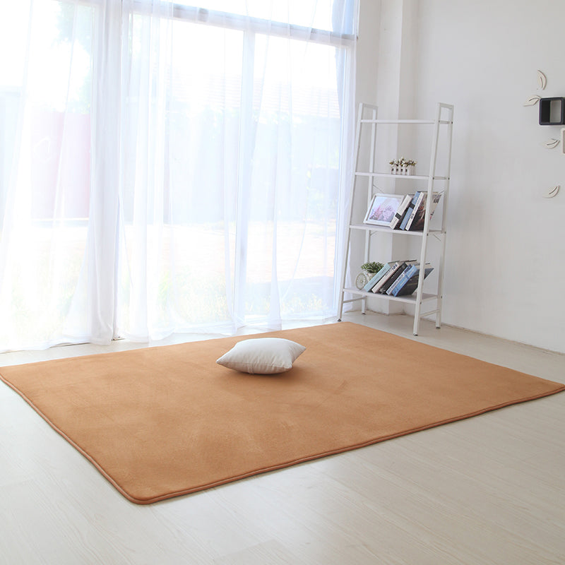 Tapis de couleur unie décontractée Synthétique multicolore Tapis de synthétique Multige