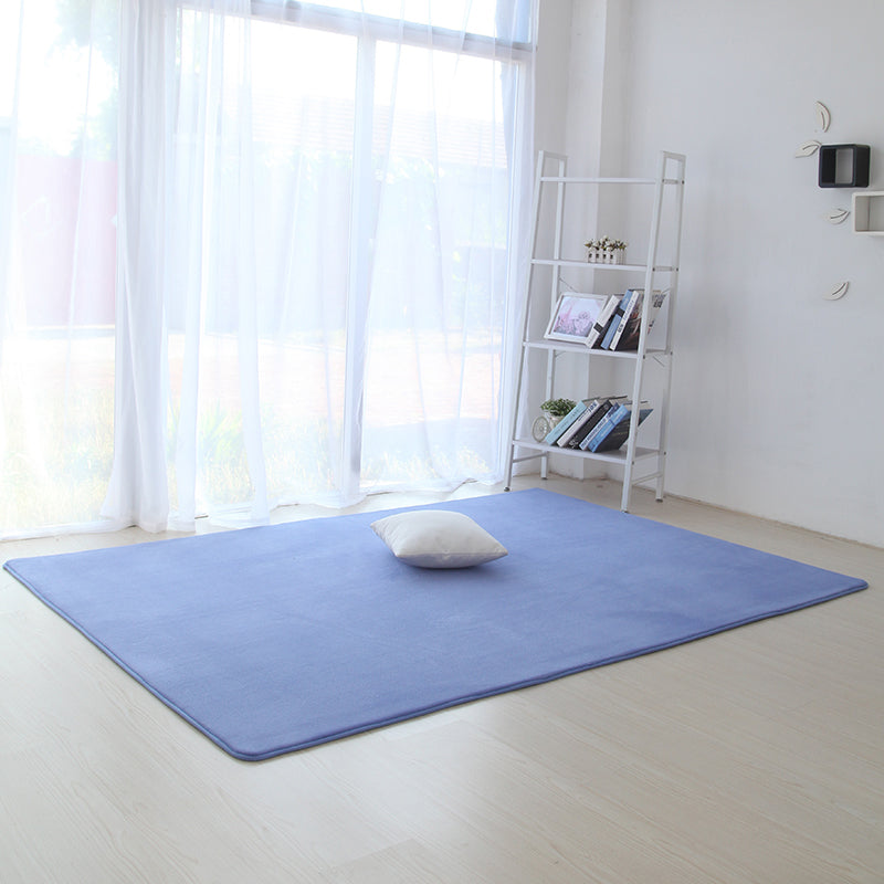 Tapis de couleur unie décontractée Synthétique multicolore Tapis de synthétique Multige