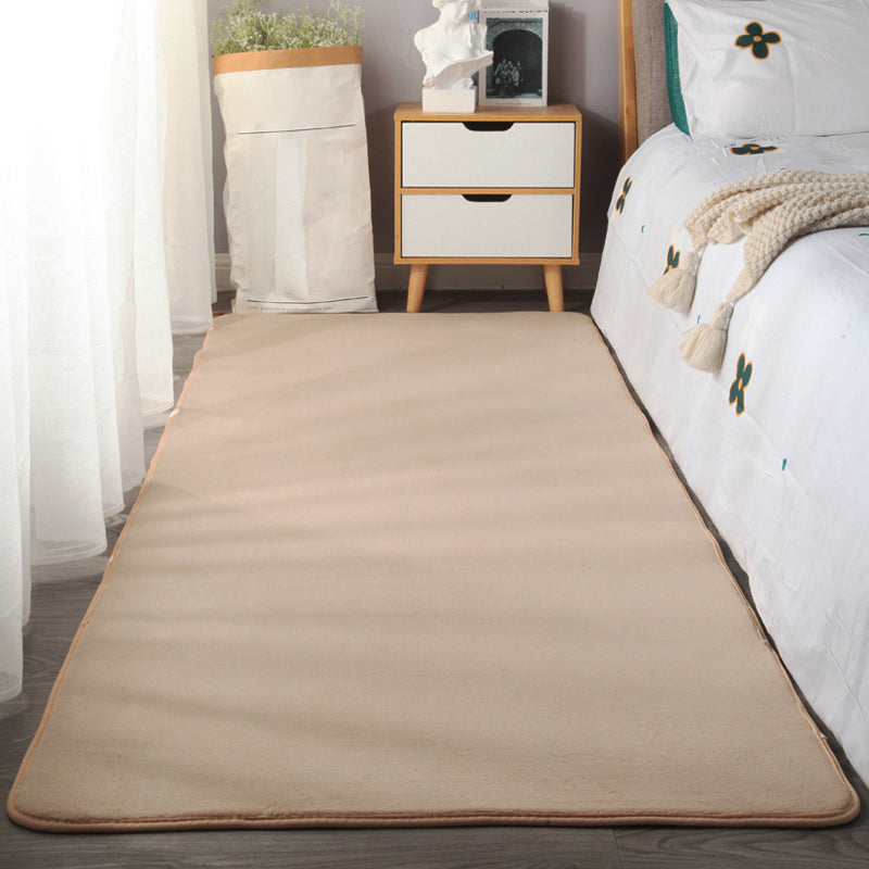 Alfombra de dormitorio simplicidad Área lisa multicolor polipropileno Alfombra resistente a las manchas sin deslizamiento