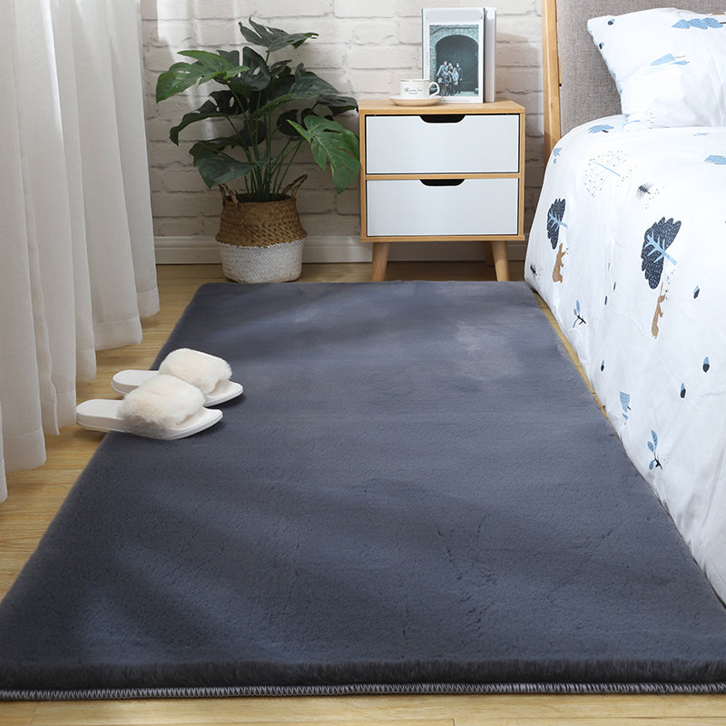 Tapis uni décontracté, multicolore, moderne, en polypropylène, antidérapant, lavable, adapté aux animaux de compagnie, pour chambre