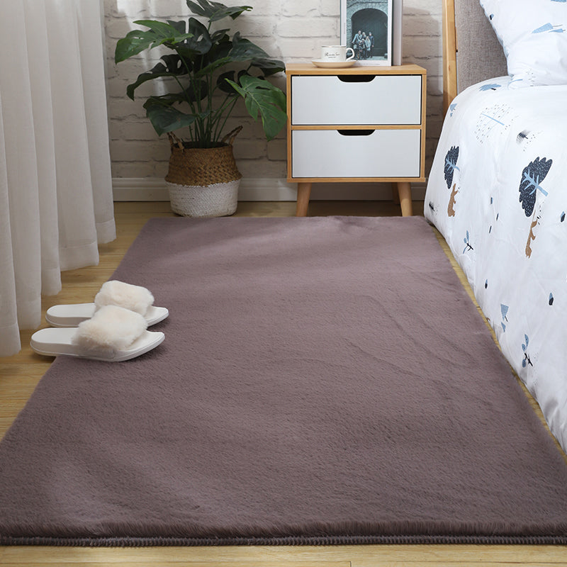Tapis uni décontracté, multicolore, moderne, en polypropylène, antidérapant, lavable, adapté aux animaux de compagnie, pour chambre