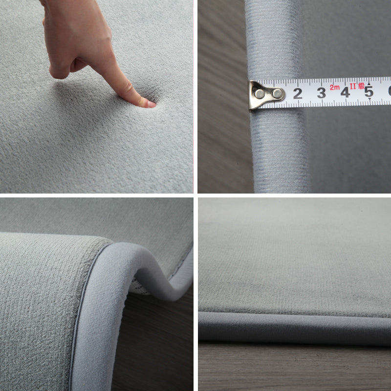 Tapis d'intérieur uni multicolore, Simple et décontracté, facile d'entretien, avec envers antidérapant, respectueux des animaux de compagnie, pour chambre à coucher