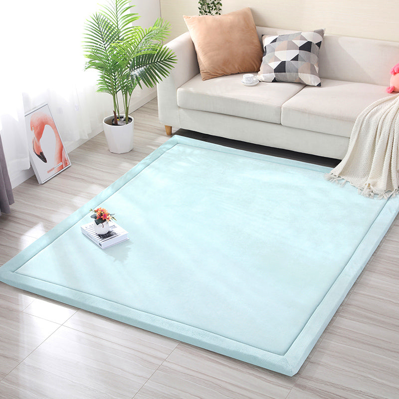Einfarbiger Simplicity-Teppich, mehrfarbiger Polypropylen-Teppich, pflegeleichter, waschbarer, rutschfester Teppich für Schlafzimmer