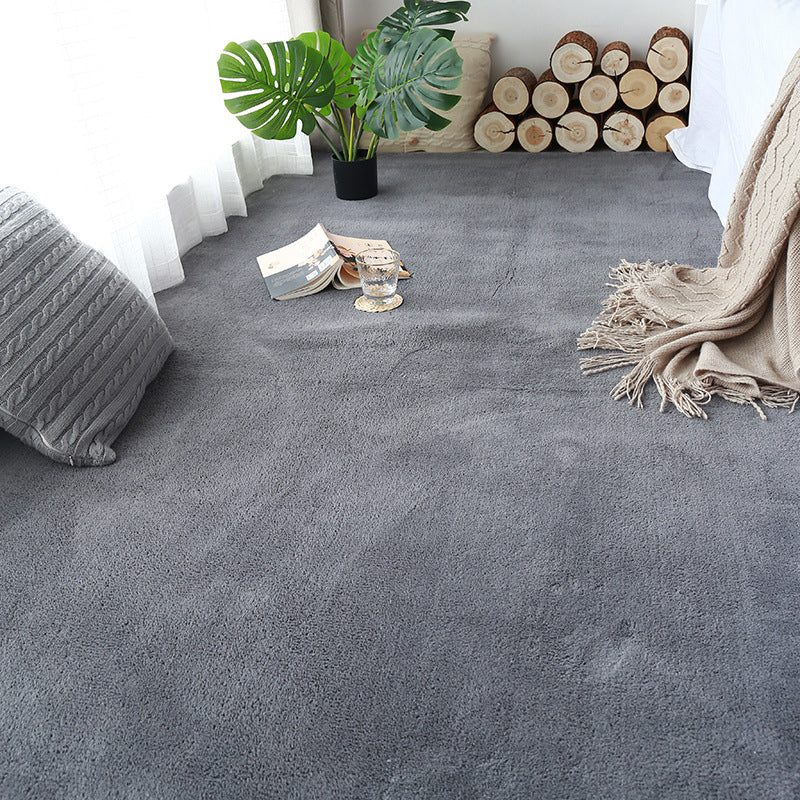 Tapis moderne multimoral moderne Coton Coton Plain Indoor Tapis de support antidérapant Easy Care pour chambre
