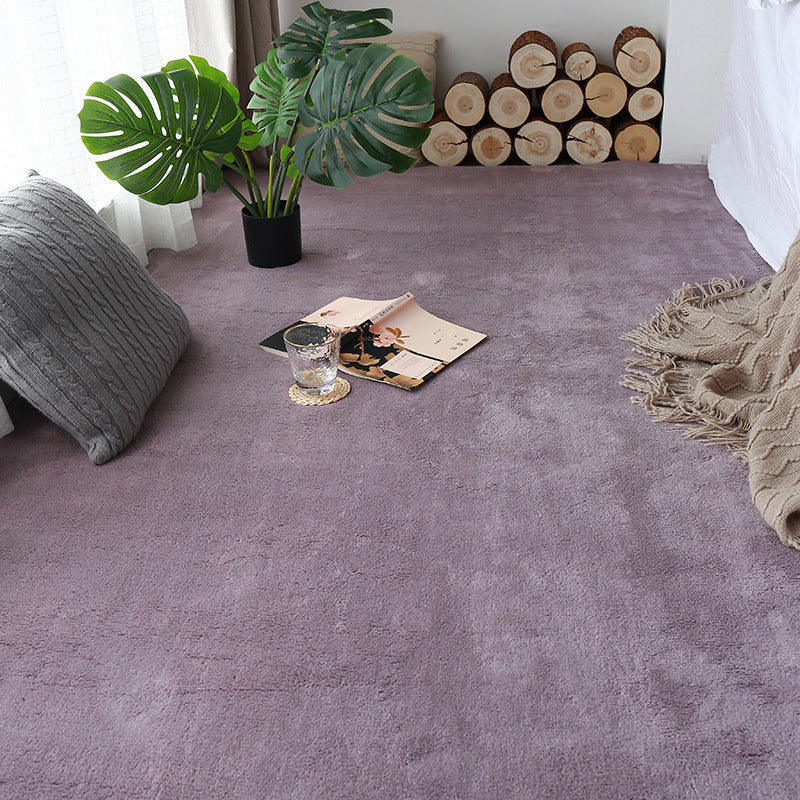 Tapis moderne multimoral moderne Coton Coton Plain Indoor Tapis de support antidérapant Easy Care pour chambre