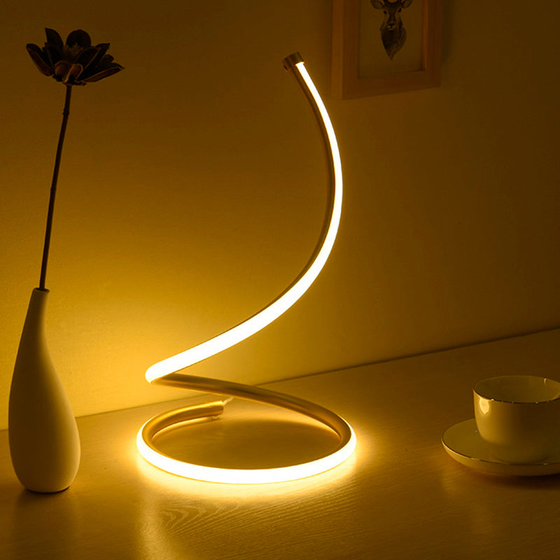 Simplicité Style Courbe en forme de table LED Éclairage